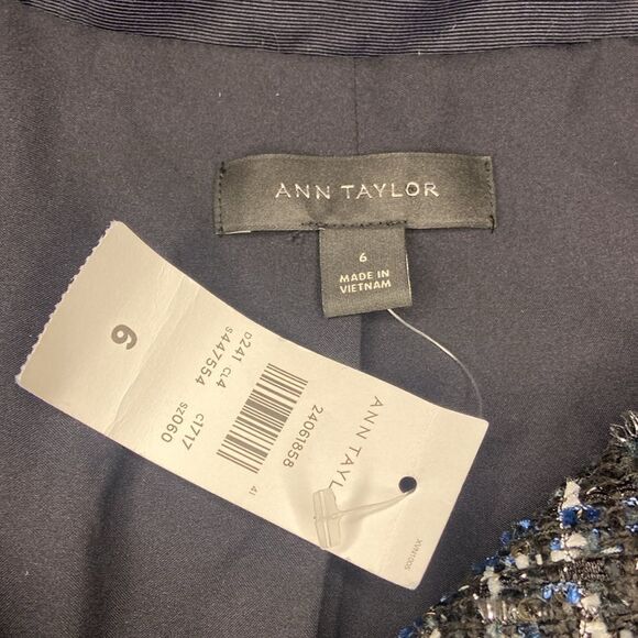 Ladies Ann Taylor Tweed Moto Jacket Coat size 6 NWT - Picture 3 of 8